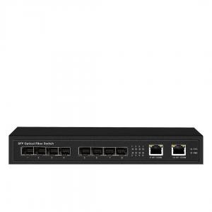سوییچ شبکه 8 پورت فیبر نوری SFP به همراه دو پورت شبکه گیگابیت 10/100/1000